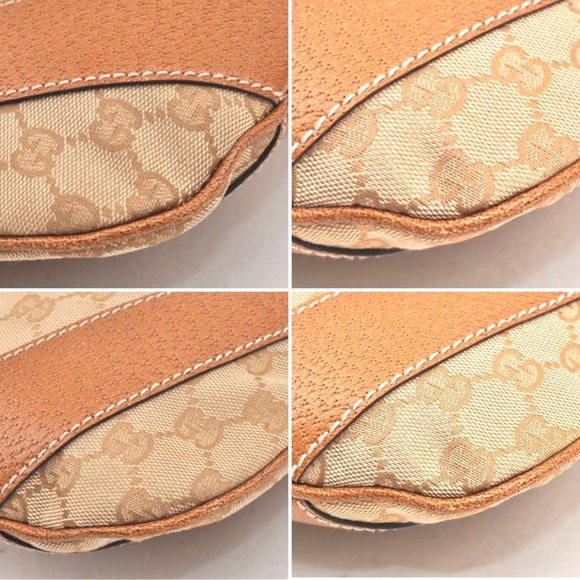 Gucci authentic brown canvas hobo bag - Picture 12 of 13